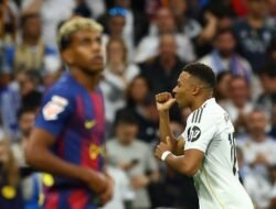 Real Madrid Vs Barcelona: Los Blancos Unggul 2-1 di Babak Pertama – Mbappe dan Bellingham Beraksi