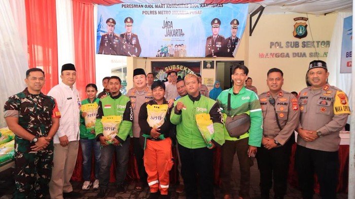 Ojol Mart ke-6 dari Polres Jakpus, Driver Ojol Jadi Garda Keamanan Kota