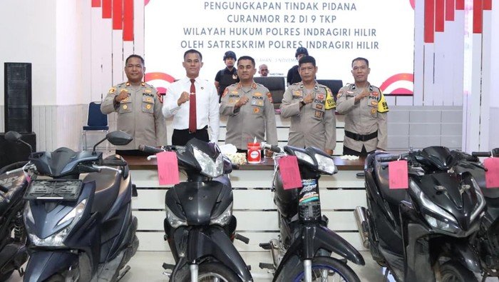 2 Remaja Inhil, Aksi Curanmor 9 TKP, 6 Motor Disita: Polisi Berhasil Tangkap