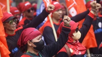 Buruh Bakal Demo Besar-besaran di Sekitar Istana-DPR Besok, Tolak UMP 2026 – Update 3