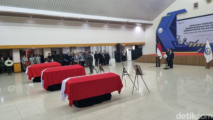 Dalam Duka, Kementerian KP Gelar Penghormatan Terakhir untuk 3 Korban Pesawat ATR 42-500