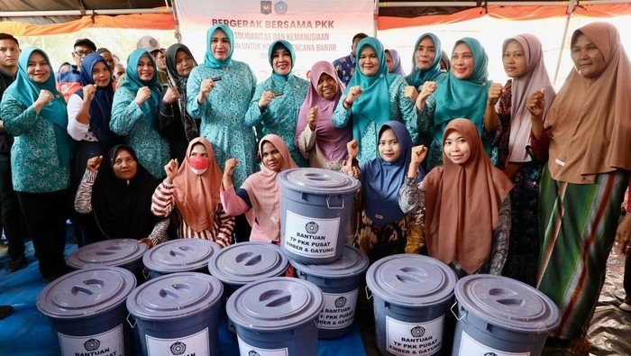 TP PKK Pusat Serahkan Bantuan untuk 270 KK di Aceh Timur, Dukung Pemulihan Posko Bencana