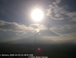 Gunung Semeru Kembali Erupsi Pagi Ini, Tinggi Letusan Setinggi 700 Meter – Update 3