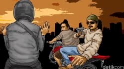 “Kejutan di Bekasi: Suami Seruduk Pembegal Istri dari Belakang, Pelaku Jatuh Tersungkur”